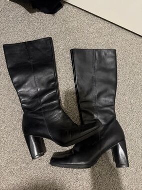 Flight attendants boots Naturalizer Black Leather boots
